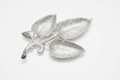 Royal Silver Plated 3-Part Leaf Serving Tray / Sectional Snack Platter