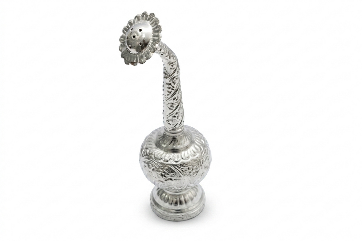 Royal Silver Plated Gulab Pash / Rose Water Sprinkler Bottle