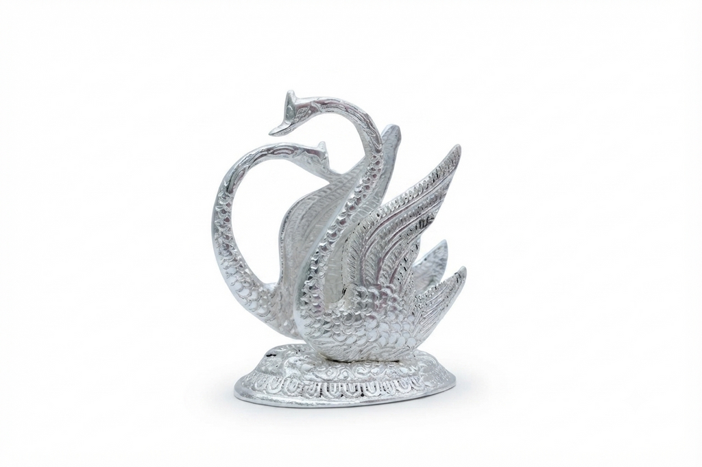 Royal Silver Plated Twin Swan Tissue / Napkin Holder Stand