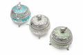 Royal Elephant Safari Meenakari Silver Hinged Candy Jar with Spoon