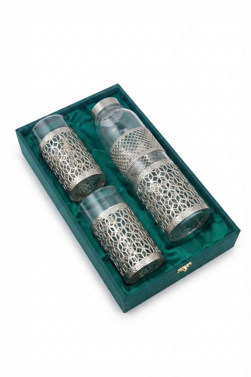 Bottle Set with 2 Glasses